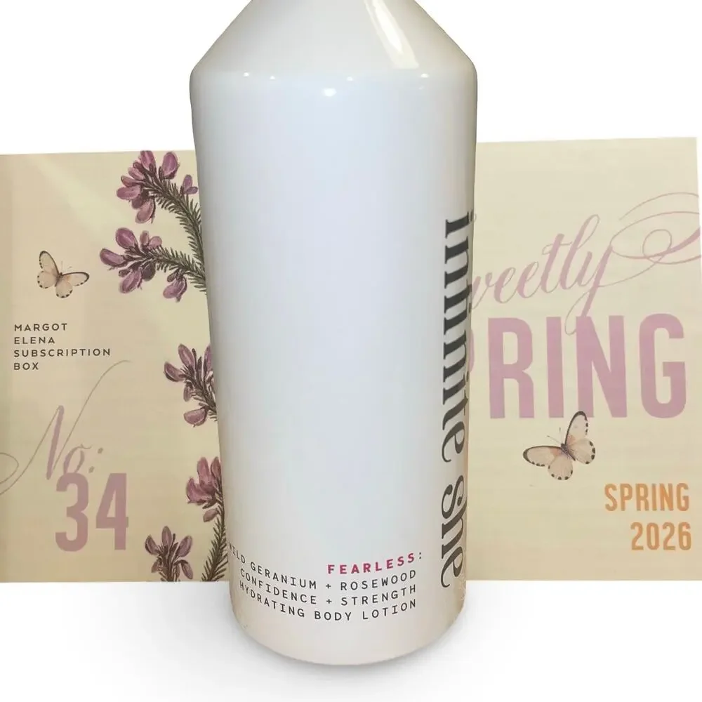 Infinite She Fearless Hydration Body Lotion Inspire NEW Margot Elena Spring 2026